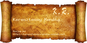 Keresztessy Renáta névjegykártya