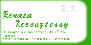 renata keresztessy business card